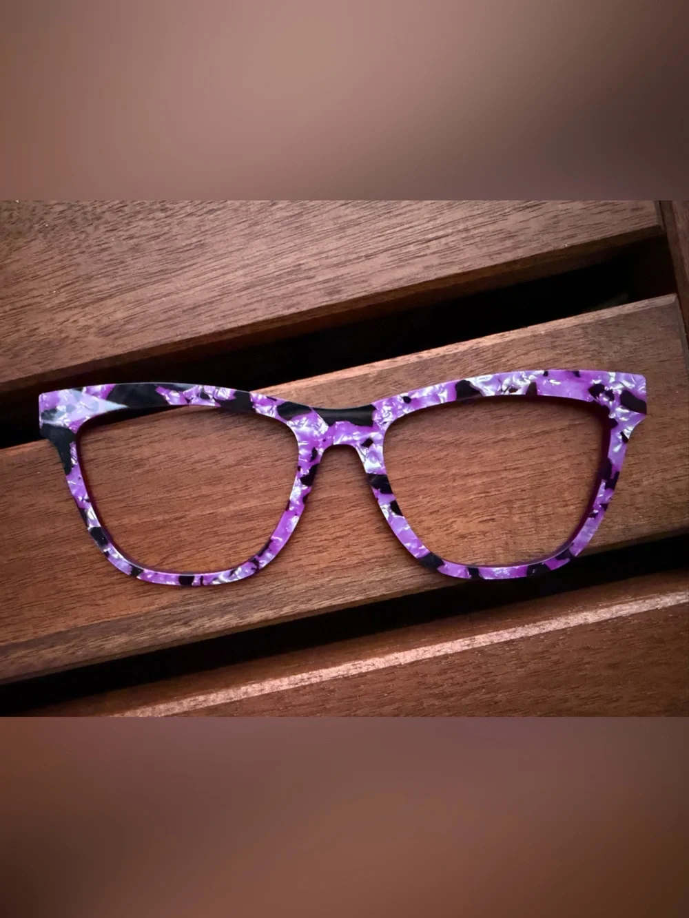 Pair eyewear premium Dark Orchid Pearl Tortoise topper for Harper